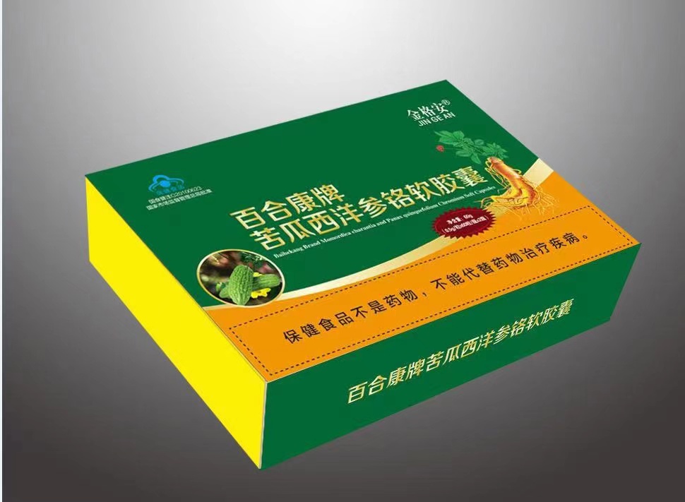 百合康牌苦瓜西洋參鉻軟膠囊